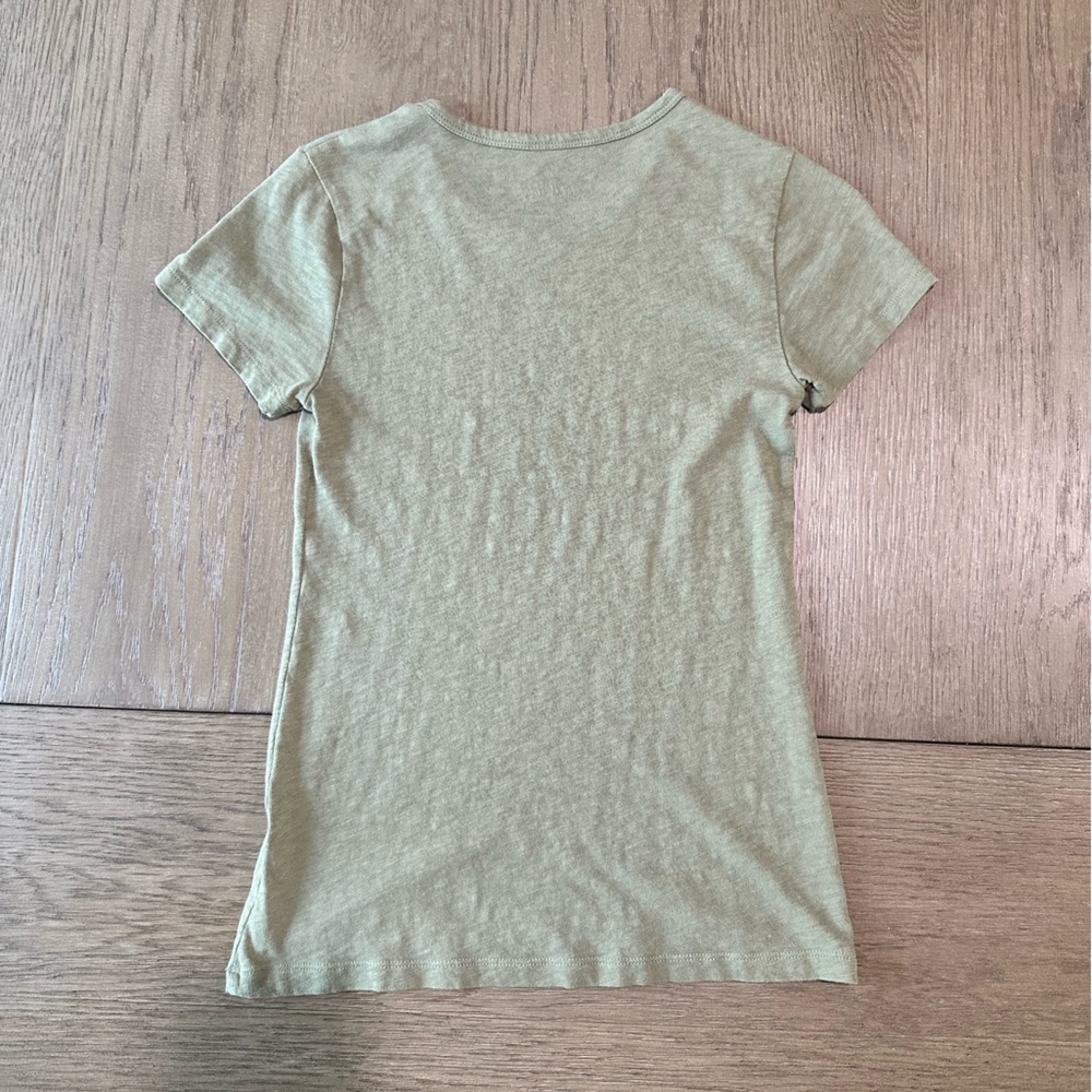 J Crew Studio Tee Size XS Khaki Green - Picture 4 of 6